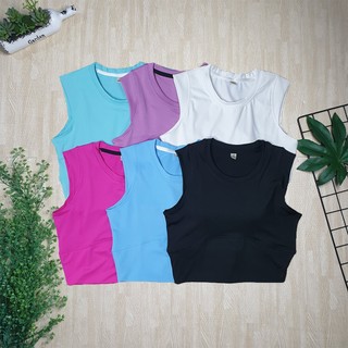 Áo croptop Trơn Basic - Form chuẩn đẹp, Thun Dày Dặn co giãn 4 chiều thoải mái
