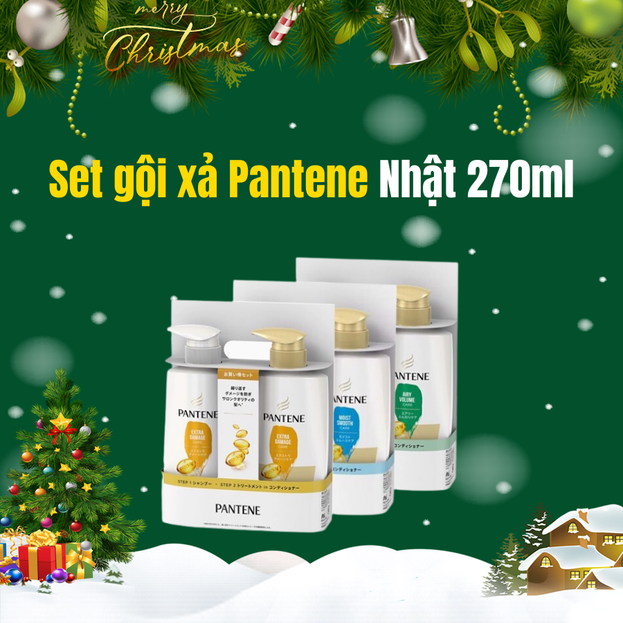 Set Dầu Gội Pantene nội địa Nhật Bản 270ml/chai