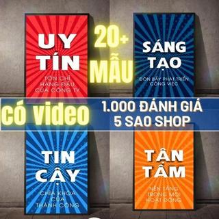 Tranh cổ động slogan tạo động lực trang trí văn phòng nhiều mẫu nhiều size chất liệu vải canvas cao cấp đã được bo khung