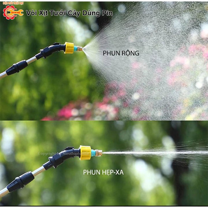 Vòi Tưới Xịt Cây Cầm Tay Dùng Pin