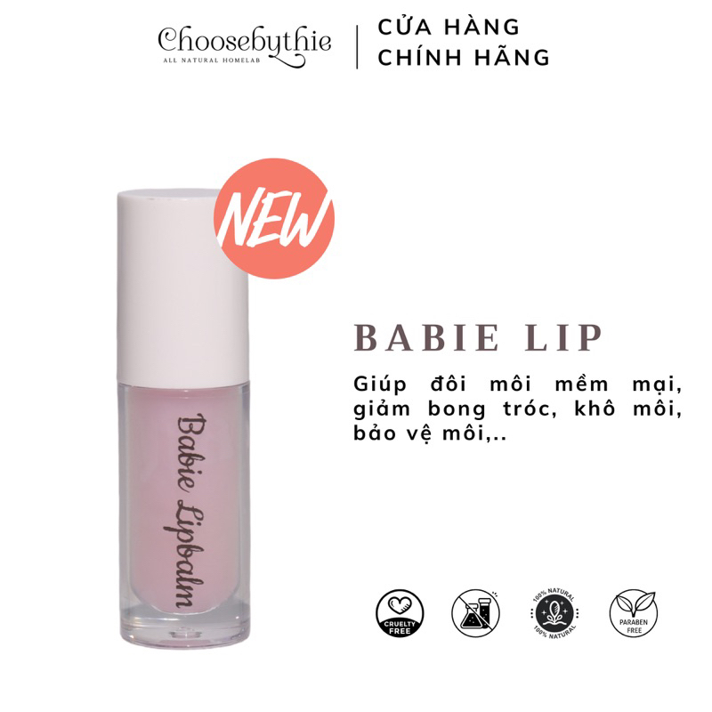 Bơ dưỡng môi Babie Lipbalm chiết xuất từ thiên nhiên giúp dưỡng ẩm, làm mềm môi  - Choosebythie
