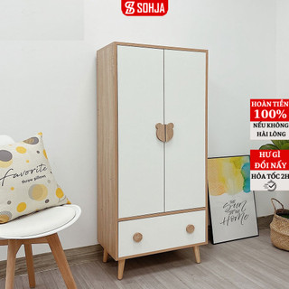 Tủ quần áo 1m2 tủ đồ cho bé thương hiệu sohja - sp123