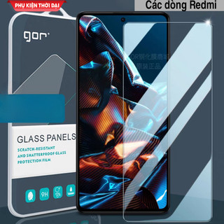 Cường lực Gor Redmi Note 9s / 9 Pro / Note 10 / 10 Pro / 11 Pro / Note 9 / Note 12 Pro 5G / 13 Pro trong suốt 9H / 2.5D