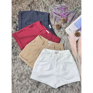 Quần short nữ, quần đùi nữ MUSE GLAM xắn gối lưng cao ống rộng MGQ14