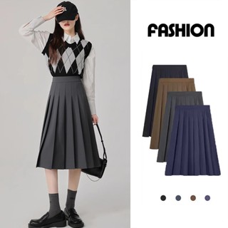 Chân Váy Nữ Xếp Ly Dáng Dài Xòe Lưng Cao Kiểu Công Sở Phong Cách Ulzzang Thời Trang Sugal CV NU 042