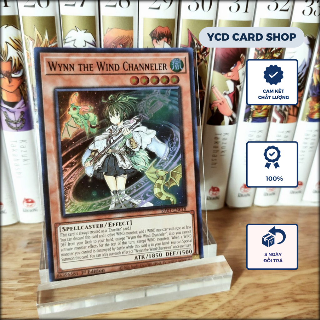 Thẻ bài Yugioh Chính Hãng Wynn the Wind Channeler