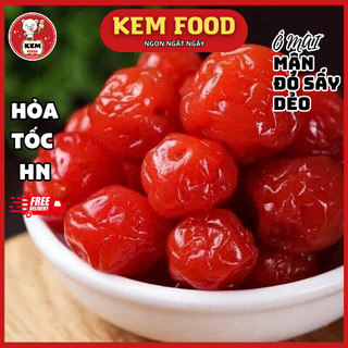 500g ô mai mận đỏ sấy dẻo thơm ngon, ô mai - mứt tết - kemfood