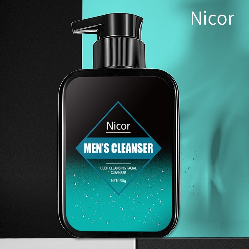 Sửa rửa mặt nam sạch sâu dưỡng trắng da Nicor 150g, Sửa rửa mặt trắng da nam cho da sáng bóng săn chắc đầy nam tính
