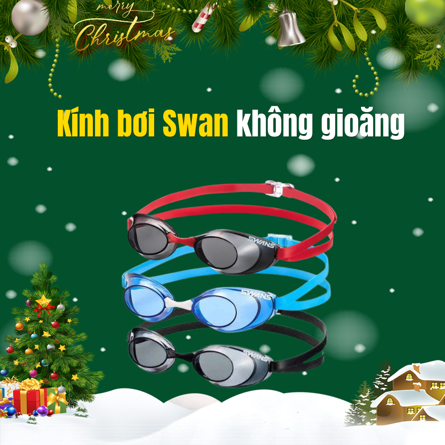 Kính bơi SWANS dành cho người lớn chính hãng Japan (không gioăng cao su)