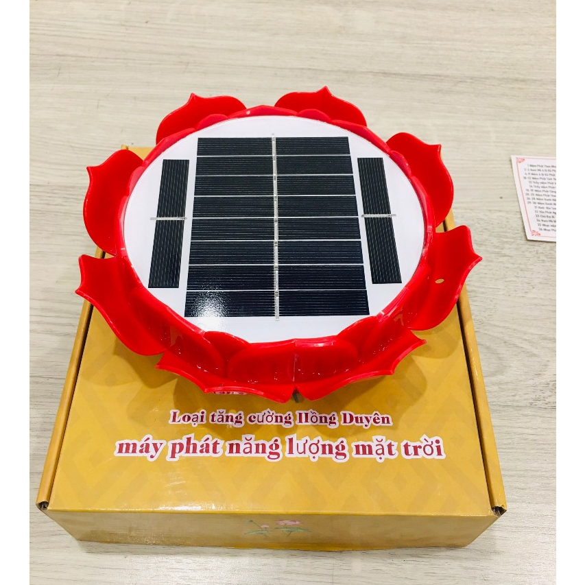 Máy niệm Phật chạy bằng năng lượng mặt trời - đài năng lượng 36 bài hát hình hoa sen