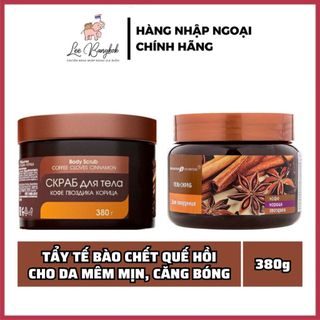 Tẩy Da, Tế Bào Chết Body Exclusive Belarus Krasota Quế Hồi Và Cafe Giúp Giảm Mụn Cơ Thể, Giữ Da Tươi Trẻ, Rạng Ngời 380g