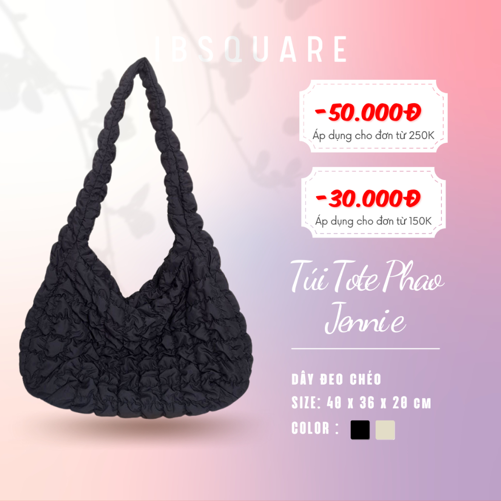 Túi Tote Phao Jennie IBSQUARE TL34-TL35 bigsize nữ cá tính