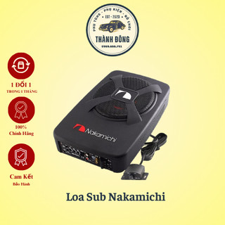 Loa sub siêu trầm ô tô thương hiệu nhật bản nakamichi nbf8.1a - thiết kế nhỏ gọn - hàng nhập khẩu, bảo hành 12 tháng