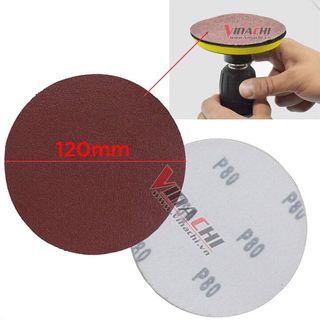 1 tờ giấy nhám tròn 120mm gắn máy mài giá rẻ các cỡ