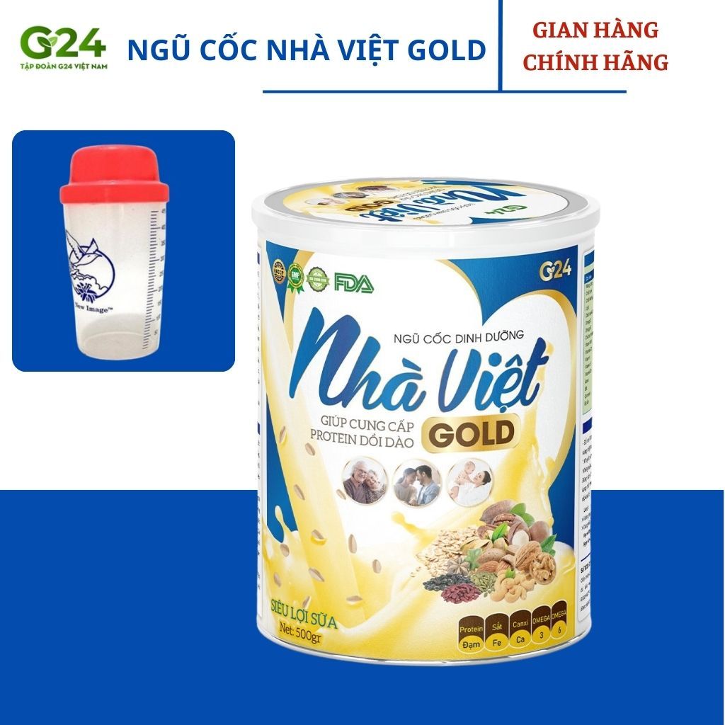 Ngũ Cốc Dinh Dưỡng Nhà Việt Gold Hỗ Trợ Mẹ Sau Sinh, Người Già, Người Tiểu Đường 500gr DATE MỚI