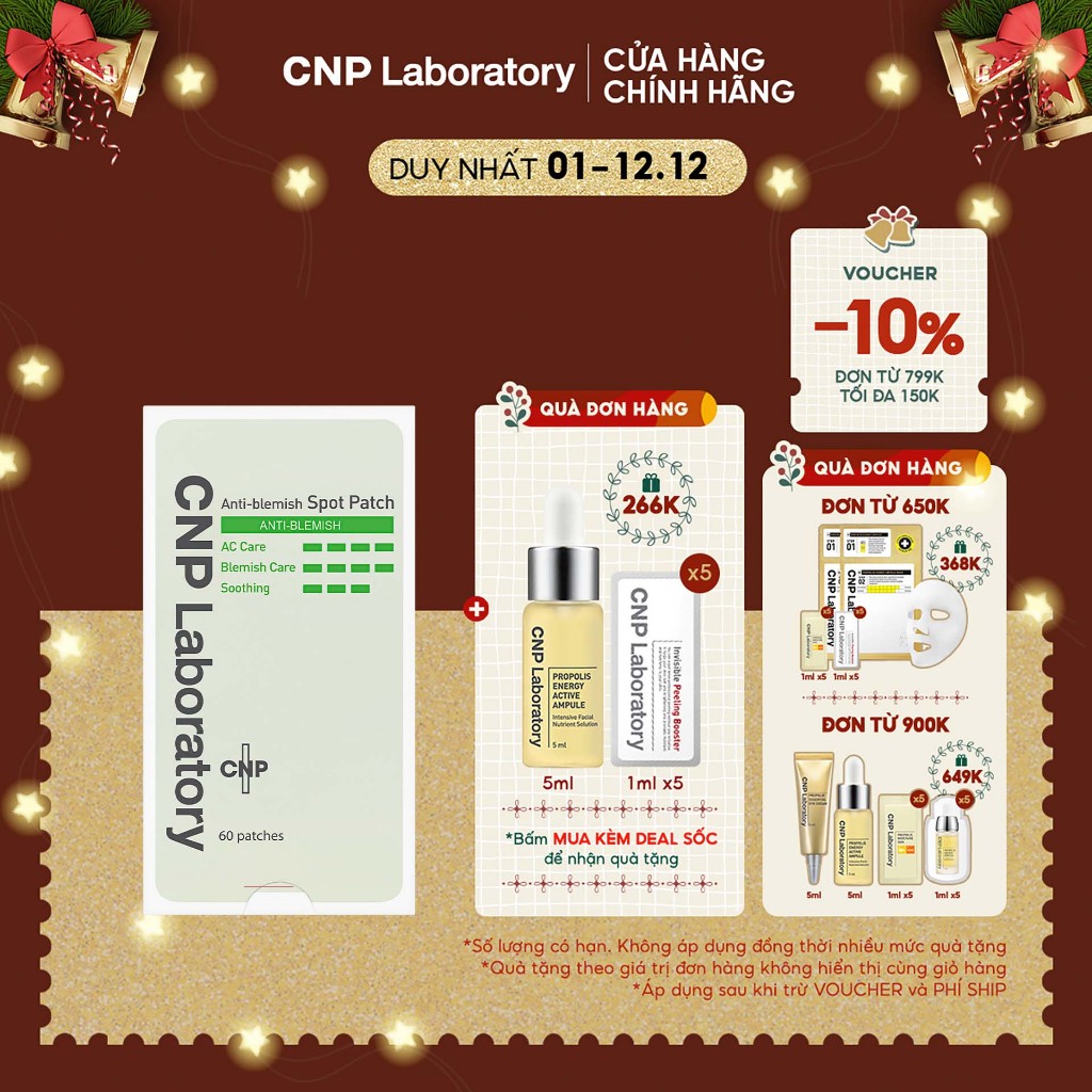 Miếng dán mụn CNP Laboratory Anti-Blemish Spot Patch (60 Miếng)