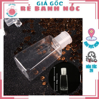  Chai chiết nhựa pet mỹ phẩm nắp lật kín 30ml&60ml hình thang,nhỏ gọn cứng cáp tiện ích mang đi du lịch