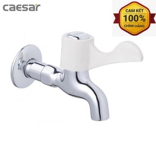 Vòi lạnh gắn tường Caesar W027C chính hãng đồng mạ crom cao cấp, Bảo hành 2 năm