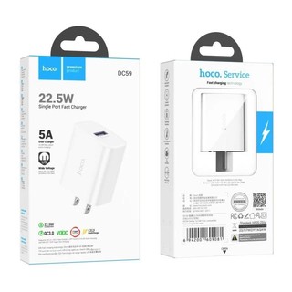 Củ sạc nhanh 5A 22.5W Chính hãng Hoco DC59 Sản phẩm chính hãng thương hiệu Hoco