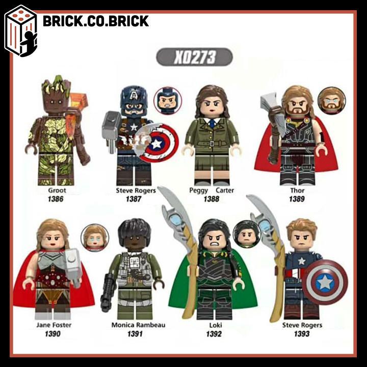 Thor Thần Sấm Đồ Chơi Lắp Ráp Marvel Siêu Anh Hùng Mô Hình Nhân Vật Super Hero Loki Hulk Hela Jane Foster S1-42