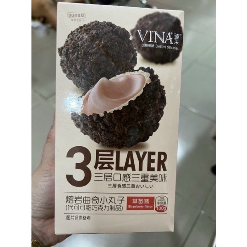 Bánh 𝐒𝐨𝐜𝐨𝐥𝐚 𝐧𝐡𝐚̂𝐧 𝐜𝐡𝐚̉𝐲 𝟑 𝐥𝐨̛́𝐩 giòn tan ngon
