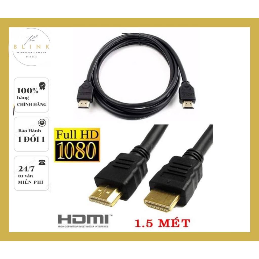 Dây HDMI Tròn 1.5M - 3M - 5M - 10M CHUẨN 1.4 FULL HD - Hàng zin mới 100%- Bảo Hành 3 Tháng- 1 Đổi 1