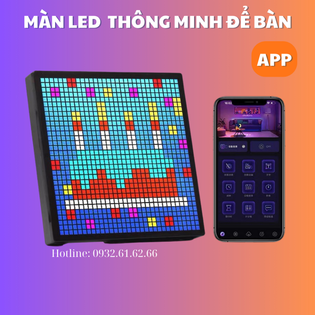 Màn hình Led để bàn - điều khiển bằng App