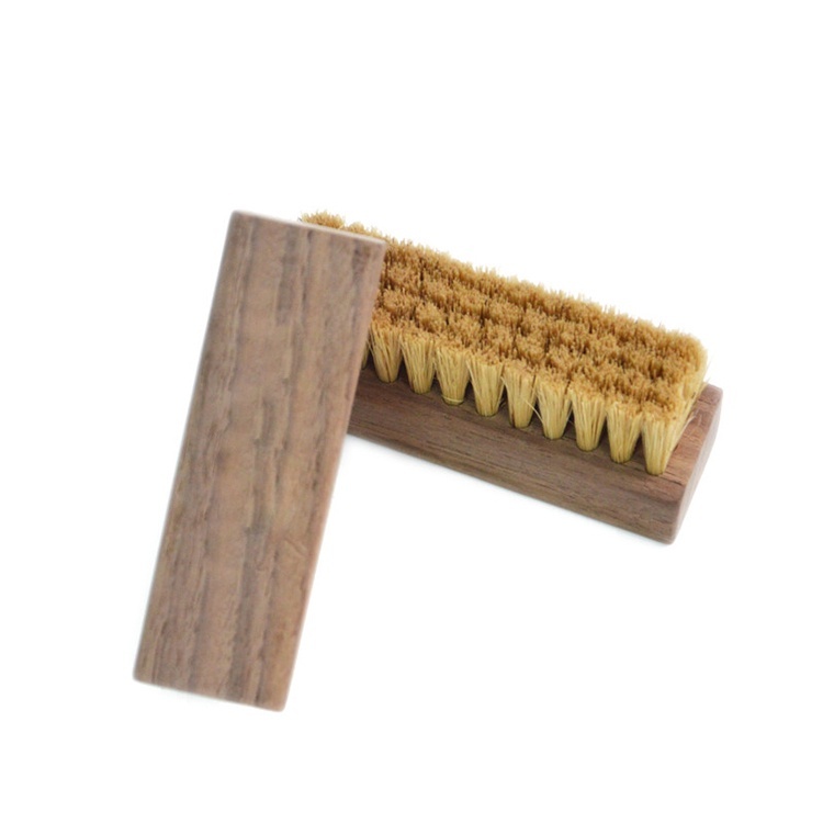 Bàn chải vệ sinh giày lông heo & lông nhựa PP bản cho giày vải sneaker XIMO BCDG17