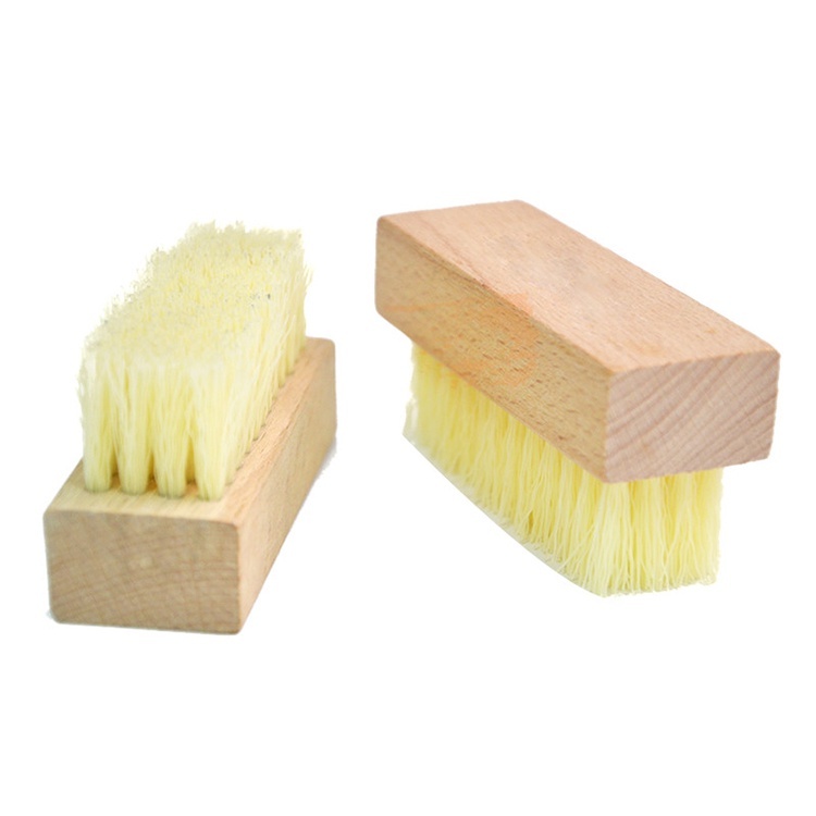 Bàn chải vệ sinh giày lông heo & lông nhựa PP bản cho giày vải sneaker XIMO BCDG17