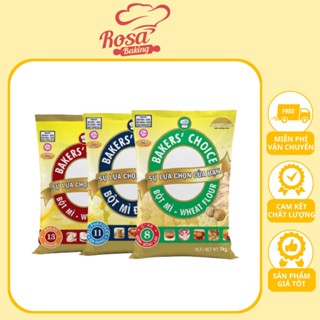 Bột mì số 8 11 13 làm bánh bông lan, bánh mì Baker Choice làm bánh cho gia đình, kinh doanh 1kg  - Rosa Baking
