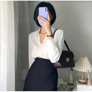 MANGO  SƠ MI- Áo Sơ Mi Lụa Công Sở Tôn Dáng, Áo Sơ Mi hàn Quốc