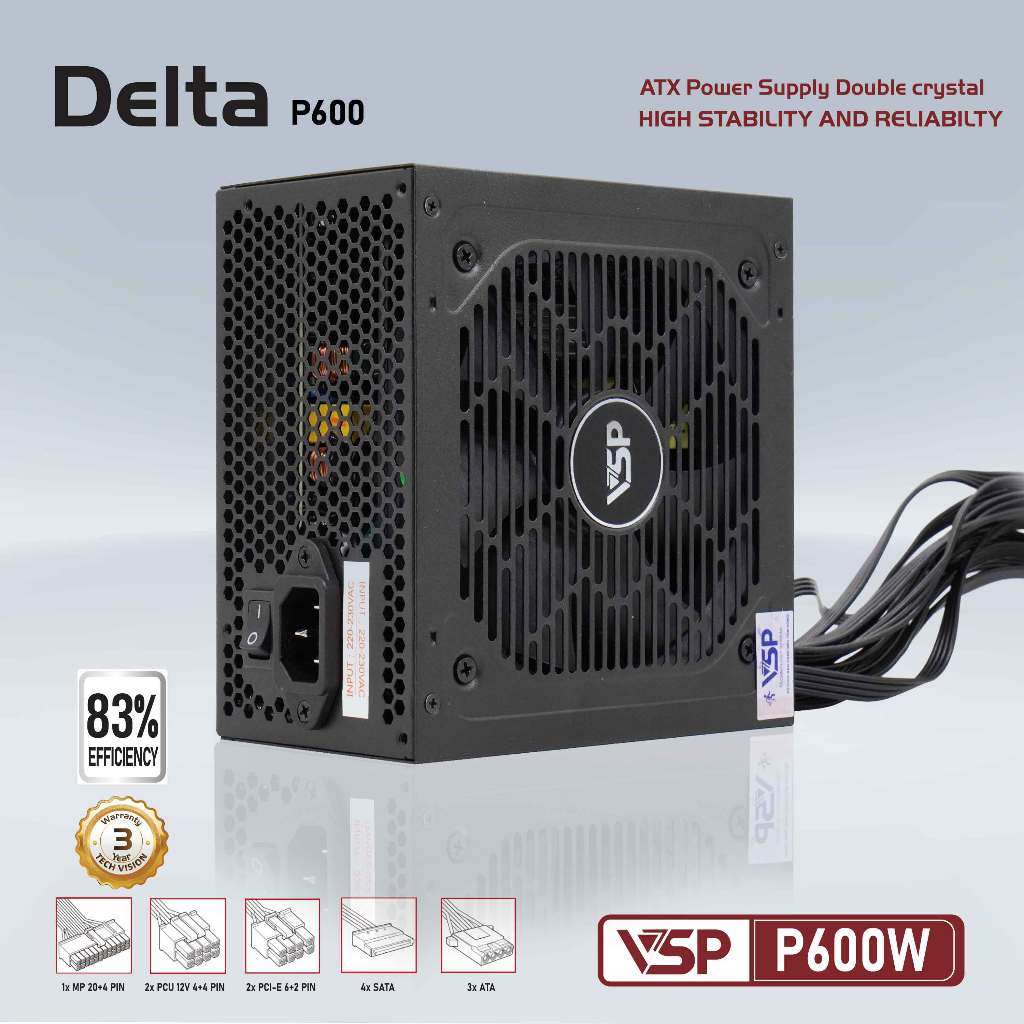 Bộ Nguồn Máy Tính DELTA VSP P600W