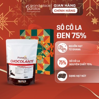 Quà tặng socola nguyên chất đen 75% puratos grand-place vn-1kg-4009768