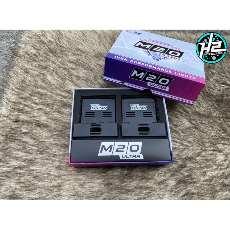 Đèn trợ sáng titan M20 ultra giá 1 cặp | H2 Motocare