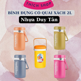 BÌNH ĐỰNG NƯỚC QUAI XÁCH NHỰA DUY TÂN - CA ĐỰNG ĐÁ CÓ VÒI 2LÍT NHIỀU MÀU CỰC ĐẸP HÀNG VIỆT NAM