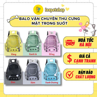 [ĐẸP] Balo Vận Chuyển Chó Mèo- Balo Mặt Thú Cưng Trong Suốt Ngộ Nghĩnh