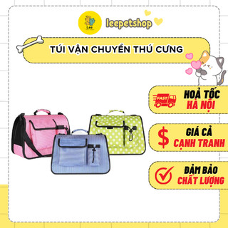 TÚI VẬN CHUYỂN CHÓ MÈO -TÚI ĐỰNG CHÓ MÈO HÌNH VÒM KẺ SỌC CÓ TÚI ĐỂ ĐỒ - BÁN CHẠY