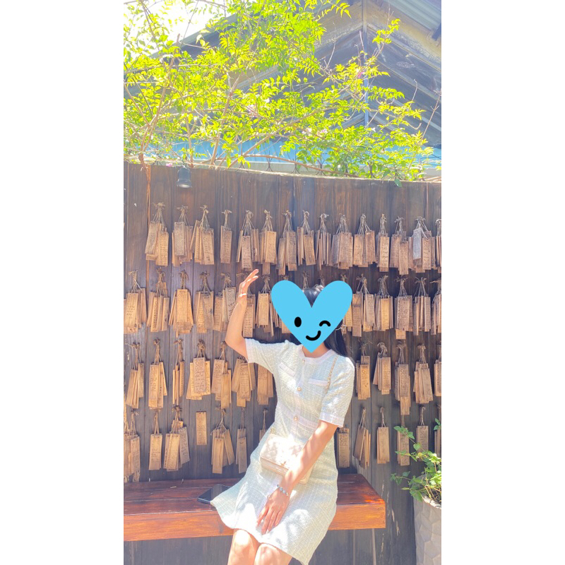 Đầm Rosara vải tweed