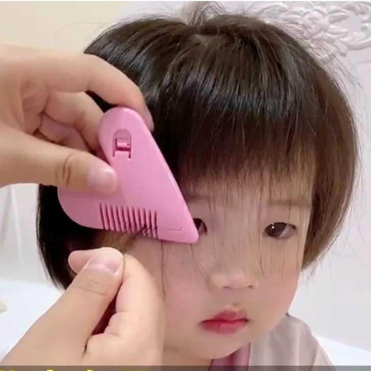 Lược Cắt Tỉa Tóc ,Tạo Kiểu An Toàn Cho  Người Lớn ,Trẻ Em Hình Trái Tim