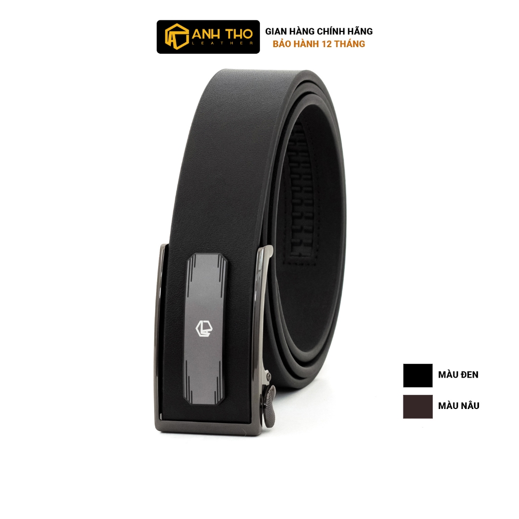 Thắt lưng da bò M1TR4-12 | Giấu đuôi dây | Anh Tho Leather
