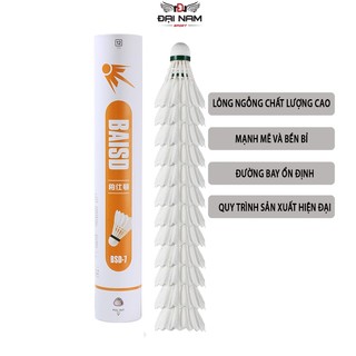 Quả Cầu Lông,Ống Cầu Lông 12 Quả BSD7 Làm Từ Lông Ngỗng Tự Nhiên Nhập Khẩu Đại Nam Sport