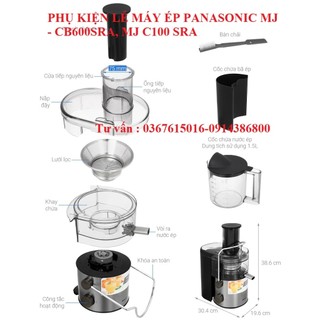 Phụ kiện máy ép trái cây panasonic mj-cb600sra , mj - cb100sra