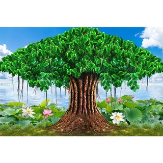 Tranh dán tường Cây Bồ Đề chất liệu formex dán tường bằng keo 2 mặt - nhiều mẫu và kích thước