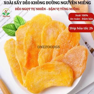  Xoài Sấy Dẻo Không Đường Thơm Ngon Nguyên Miếng Onefood68 Đồ Ăn Vặt Siêu Ngon Đảm Bảo An Toàn 