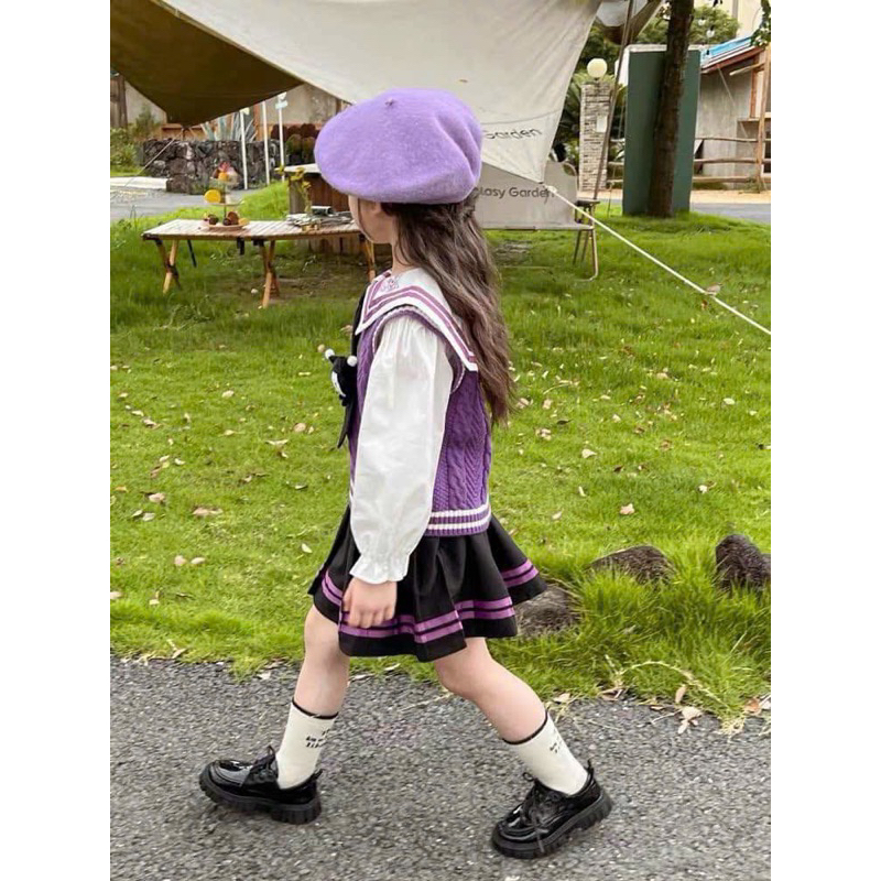 Sét ghile/thuỷ thủ/sét chân váy bé gái