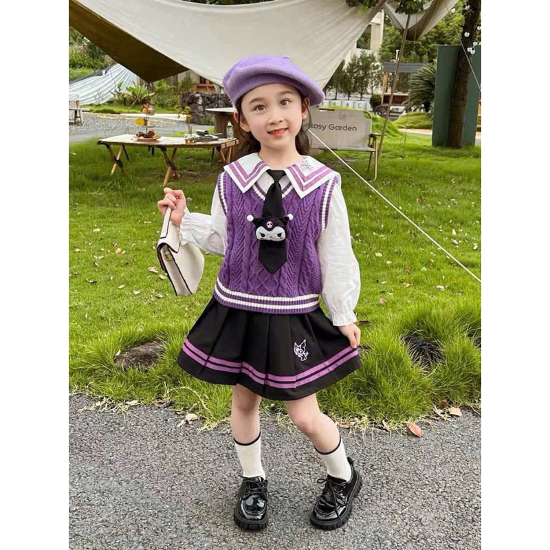 Sét ghile/thuỷ thủ/sét chân váy bé gái