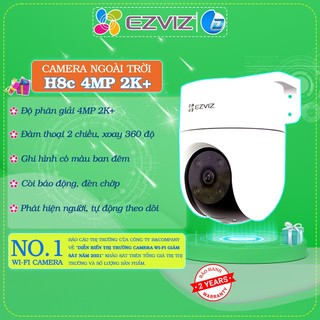 Camera wifi ngoài trời Ezviz H8c H9c 2K 2K+ chính hãng, xoay 360, đàm thoại, màu đêm