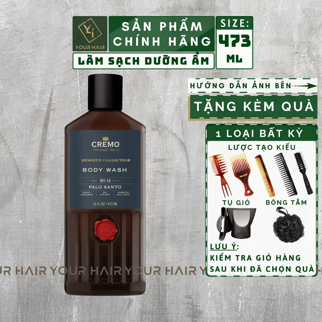 Sữa tắm CREMO RESERVE COLLECTION No18 PALO SANTO BODY WASH
