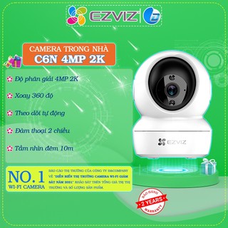 Camera wifi Ezviz C6N 2MP/4MP 2K chính hãng, đàm thoại, xoay 360 độ