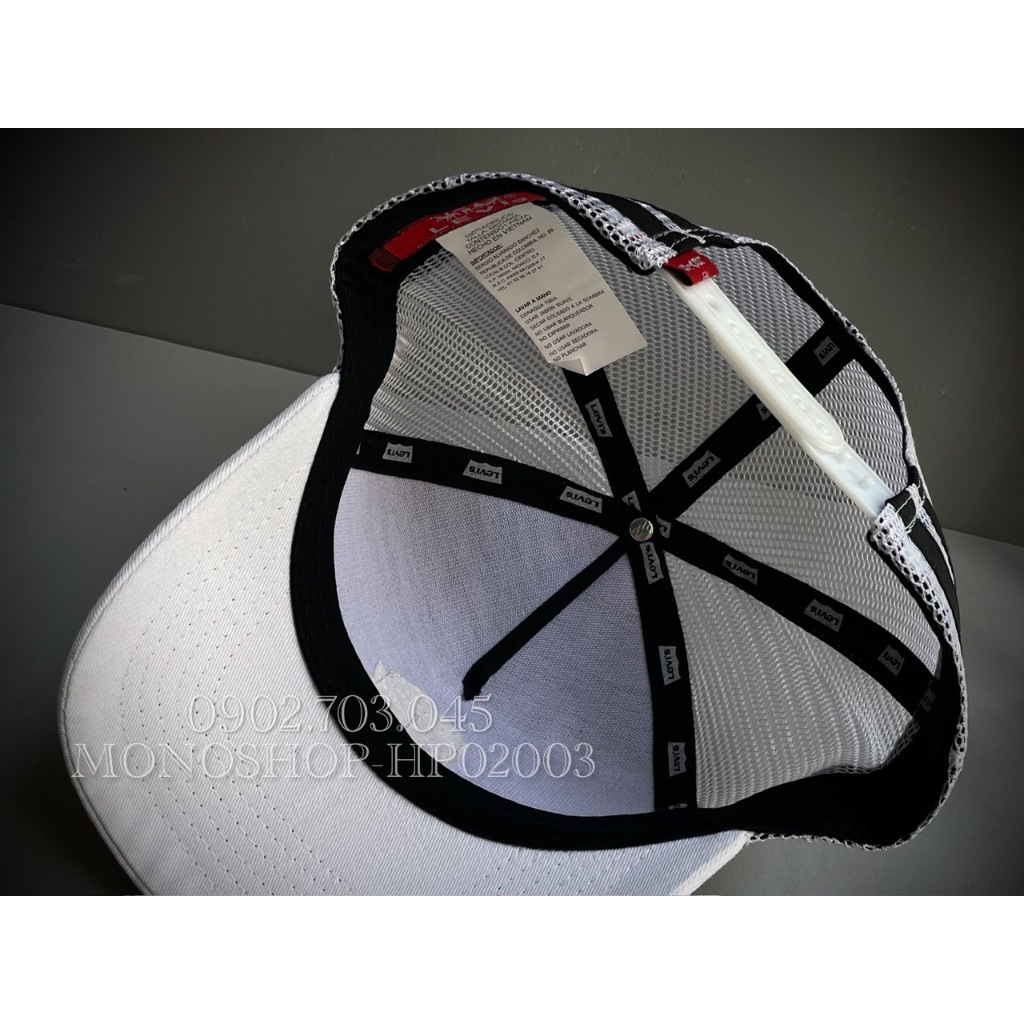 Mũ lưỡi trai Nón Kết Nam Nữ Kaki Lưới Sau Thoáng Nhẹ Logo L e  v i Ép Nhiệt Unisex HP02003